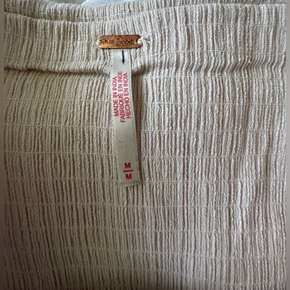 Free People Purple Smocked Ruffled Crop Top - Picture 7 of 9